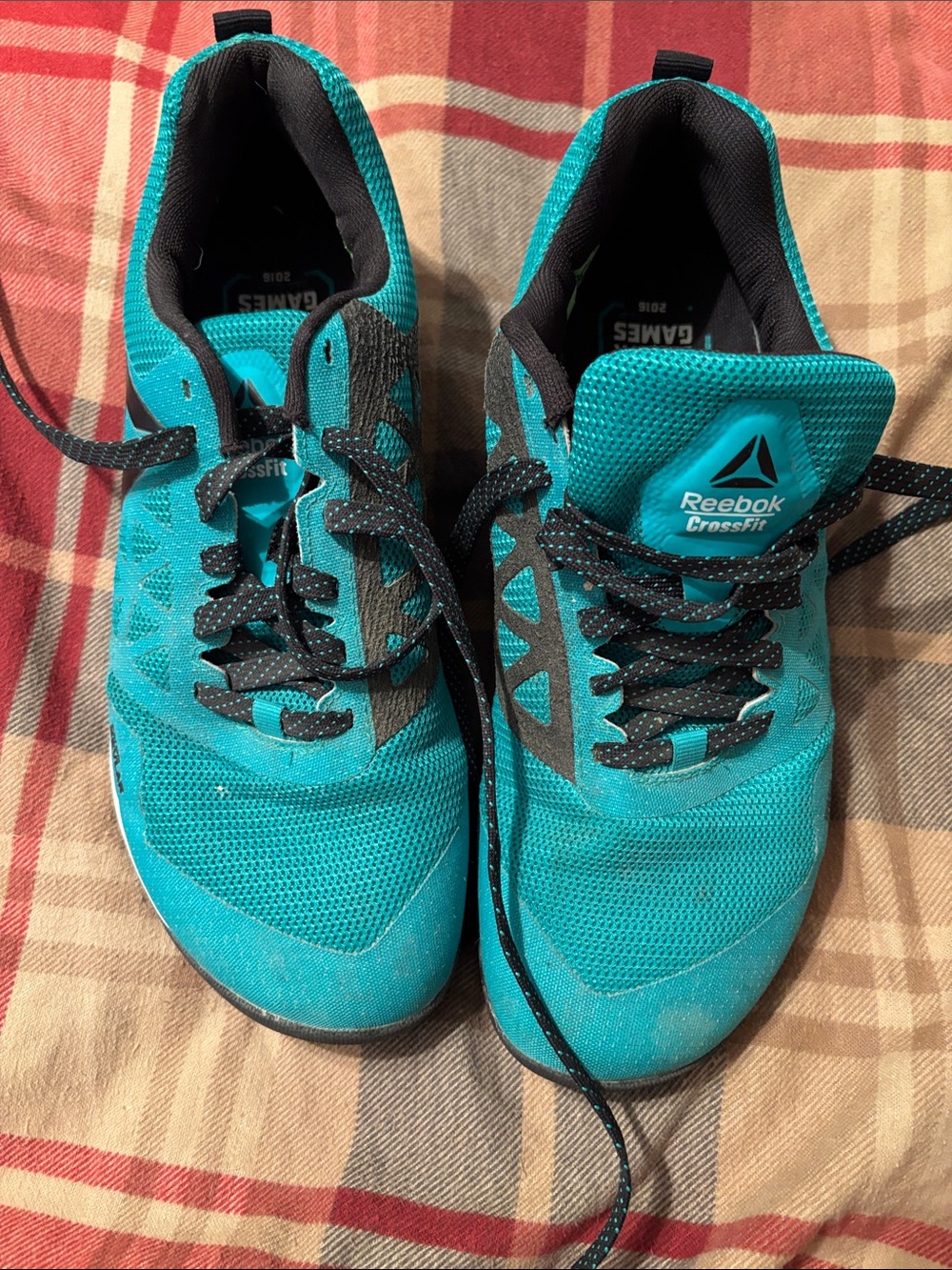 Men’s Reebok Teal and Black CrossFit Trainers